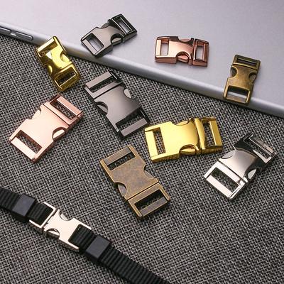 1 Stück 10/15mm Metall-Schnellverschluss-Schnallen für Paracord-Armband Haustierhalsband Gurtband Geschirr Rucksacktaschen Sicherheitsgurtverschluss