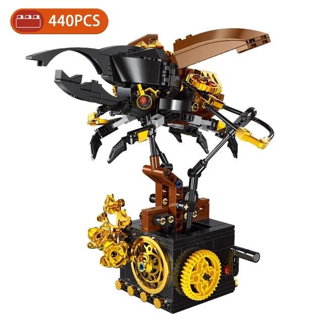 MOC Kreative Punk Mechanische Käfer Heuschrecke Skorpion Mantis Tiere Modell Bausteine DIY Ziegel Kinder WEIHNACHTEN Geschenke Spielzeug