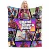 Grand Theft Auto VI Buntes Design Flanelldecke für Schlafzimmer, Wohnzimmer, Sofa und Nickerchen