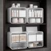 Wall-Mounted Cosmetic Storage Box Plastic Jewelry Case Durable Makeup Organizer  Bedroom