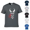 Quality Comic Venom Spider-man Men Cotton Short Sleeve Crew Neck T-shirt**