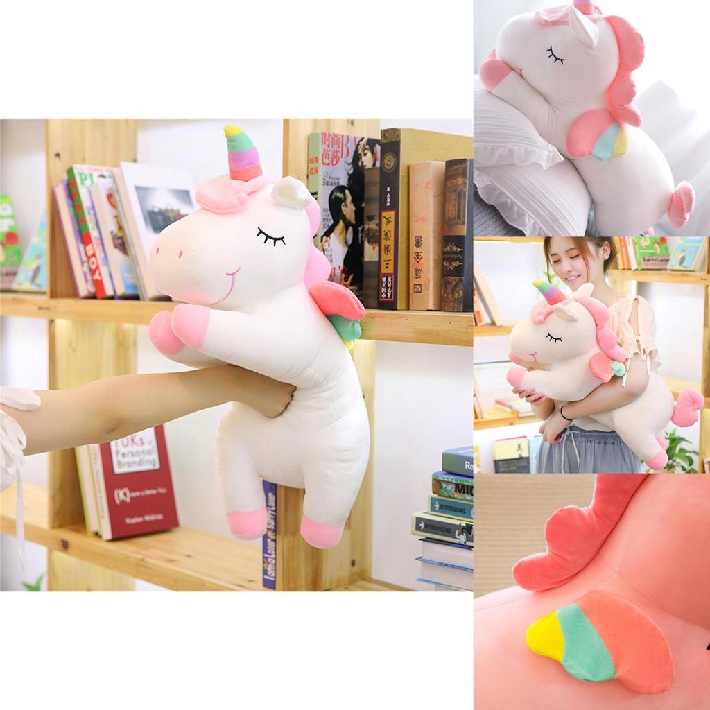 Adorable Unicorn Stuff Toy Soft Plush Doll Cushion Perfect Kids Birthday Gift