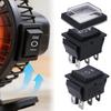 Self Resetting 6 Pin Rocker Switch 16A 250V 20A 125V AC Flame Retardant ABS Copper DPDT Snap in Auto Car Marine Toggle Panel