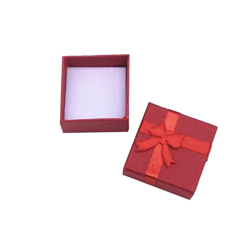 Pack of 30 Jewelry Gift Storage Boxes Small Cardboard Box with Lid and Bowknot for Rings Pendants Necklaces Earrings