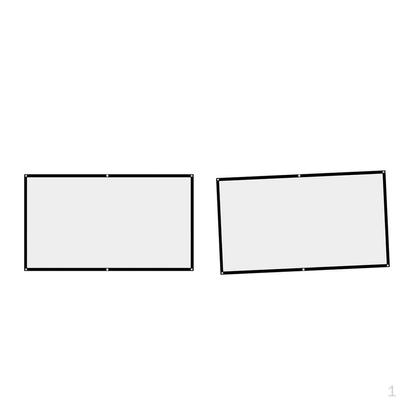 2pcs Foldable Home Cinema Projector Cloth 60inch