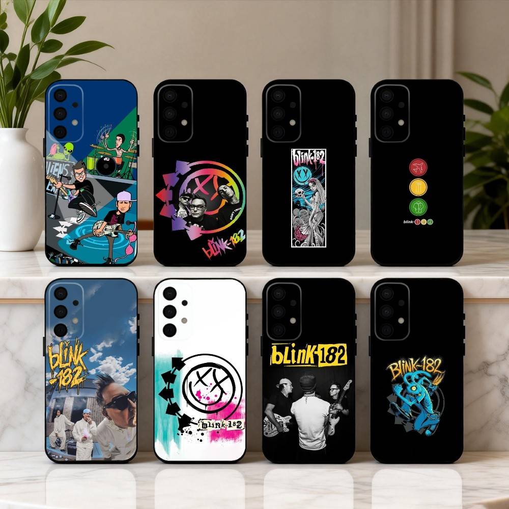 Punk B-Blink-182 Band Phone Case For Samsung Galaxy A73,A72,A71,A70,A53,A52,A51,Others Soft Black Shell