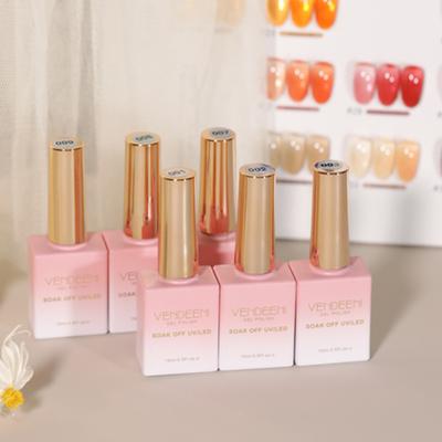 Nail Art 15ml Transparentní UV lak na nehty Bezpečný Semipermanentní Lehký gelový lak na nehty Salon na nehty