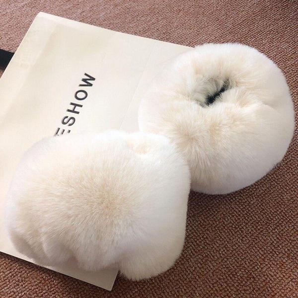 Super Soft Wrist Cuff Sleeves Winter Women Faux Rabbit Fur Warmer Fur Wrist Arm Bracelet Female Accessories