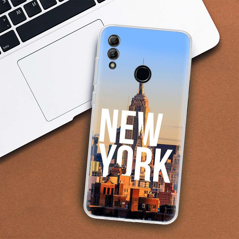 NYC New York City Cover Phone Case For Huawei Y5 Y6 Y7 Y9S P Smart Z 2021 2019 Honor 10 Lite 9 20 9X 8S 8X 8A Pro 20i Coque