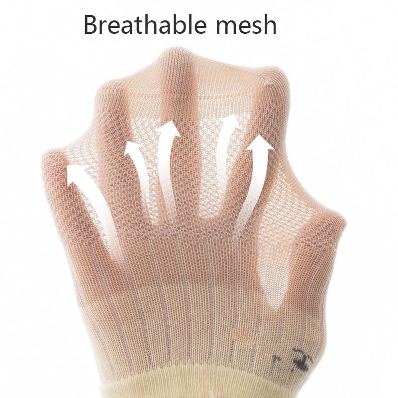 4 Pairs Baby Socks Cartoon Cool Summer Breathable Children's Socks Mesh Cotton Socks For Newborns