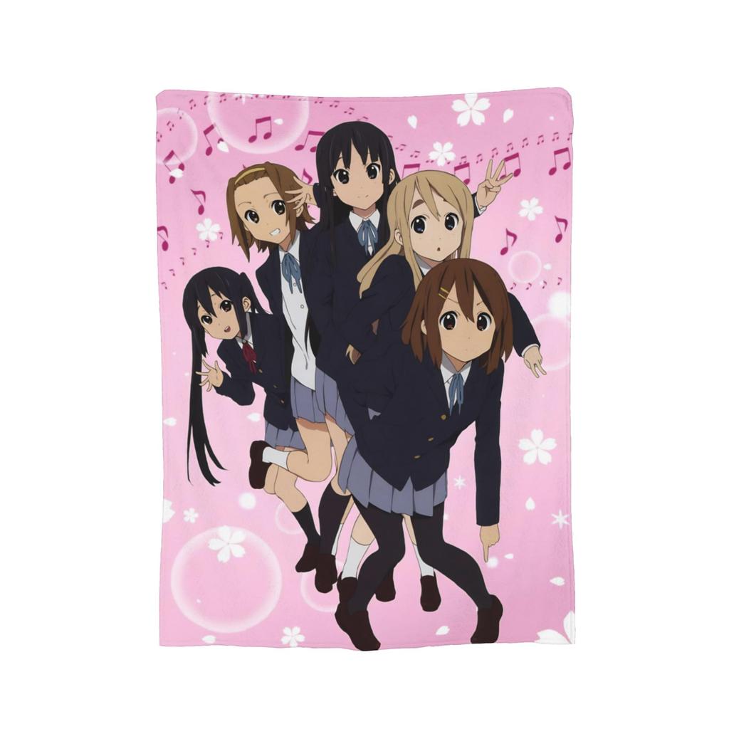 Comfort K-On! K-On Girls Anime Blanket Merch Home Decorative Throws And Blankets Lightweight Thin Fleece For Outdoor
