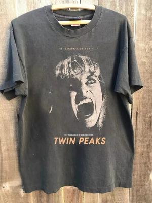 Twin Peaks Laura Palmer Charcoal Unisex Classic Style T-Shirt Vtg