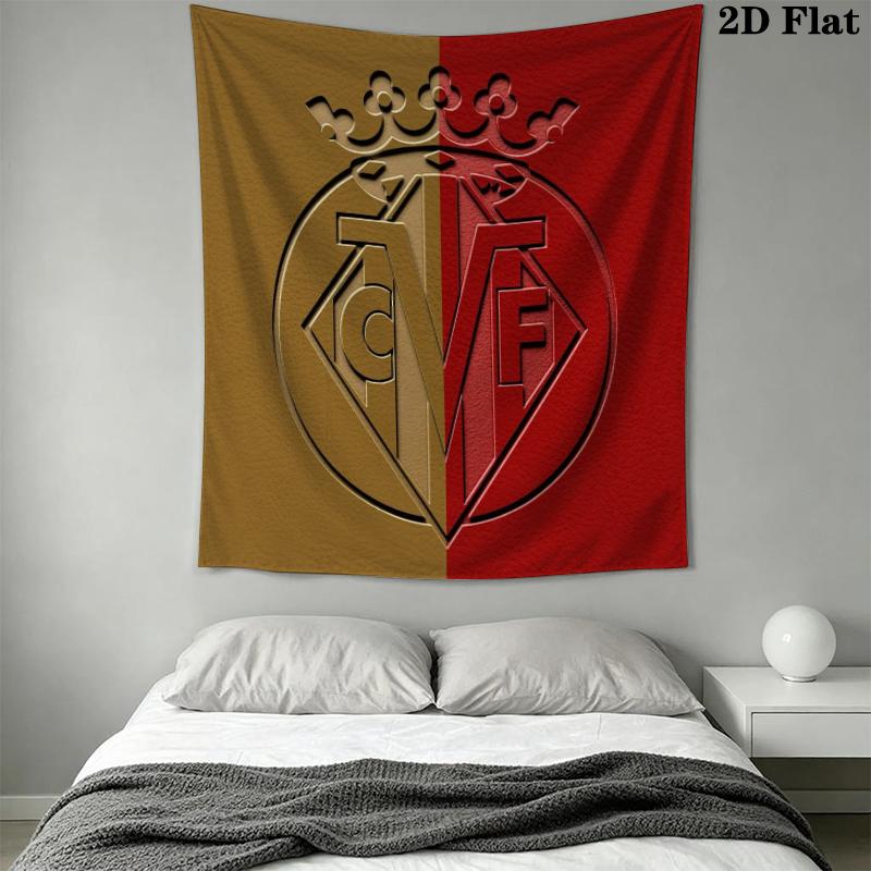 Villarreal Wall Tapestry Aesthetic Wall Hanging Printed Fabric Blanket Decorative Tapestries for Bedroom Living Room Home Decor