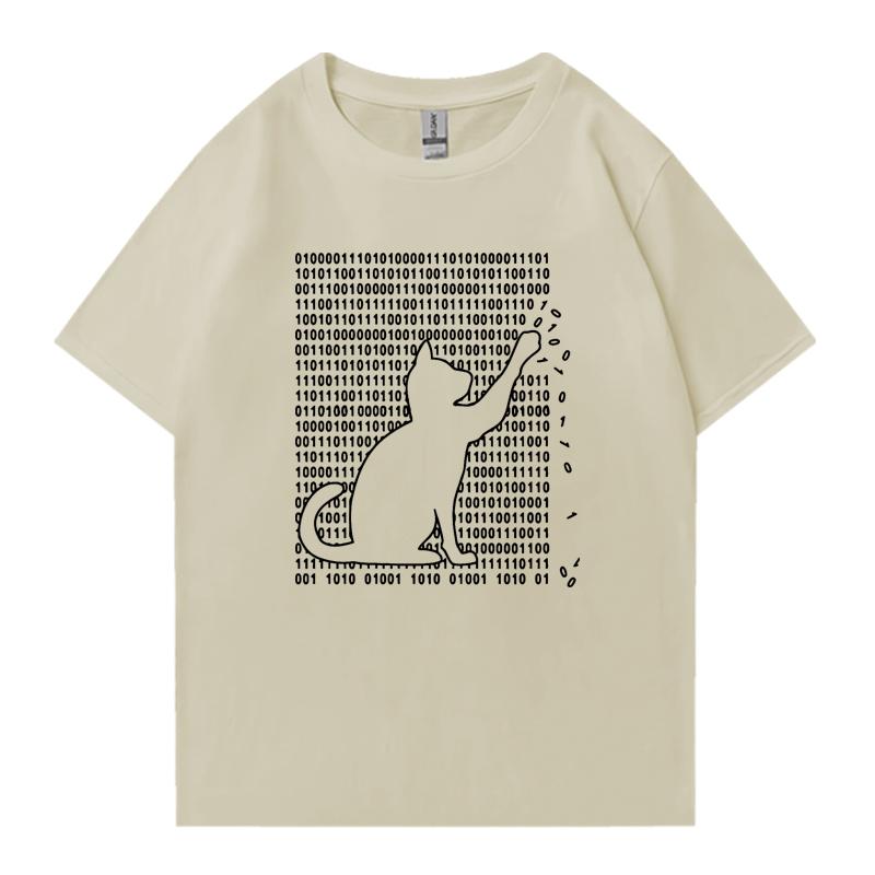 Fashion Funny Cool Cat Design Graphic Print 100% Cotton Crew Neck Tee shirt Summer Men Women short sleeve t-shirts Unisex Tops