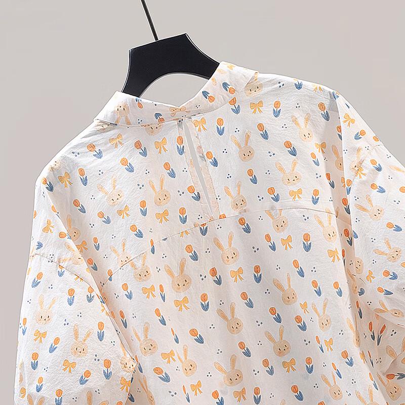 Silbaisha Women's Loose Fit Printed Shirt