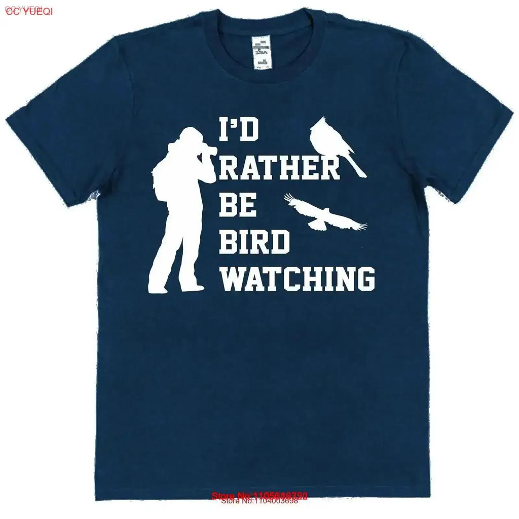 Id Rather Be Bird Watching T Shirt For Watcher S Twitcher Shirts Ornithology Birder Ornithologist Vintage Casual