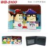 ROBLOX Game Peripheral Wallet Cartoon Print Short Fold Card Holder Unisex Coin Purse Leather 1pcs