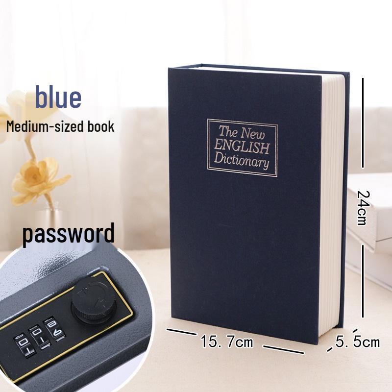 Large Combination Lock Book Safe Piggy Bank for Kids – Cute Birthday Gift for Paper Money and Coins