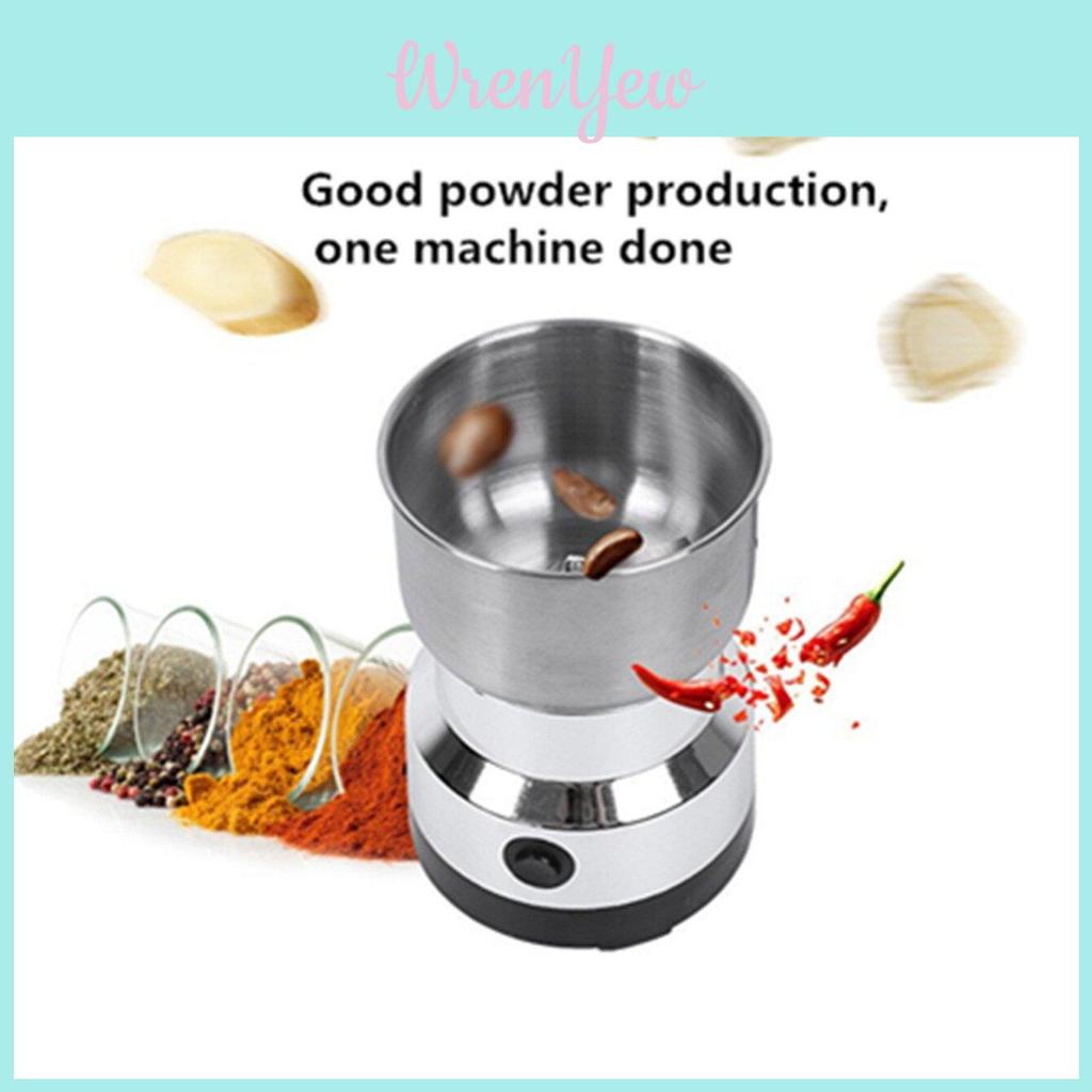 Coffee Grinder Food Processor With Stainless Steel Blades For Home Use And Dry Grinding