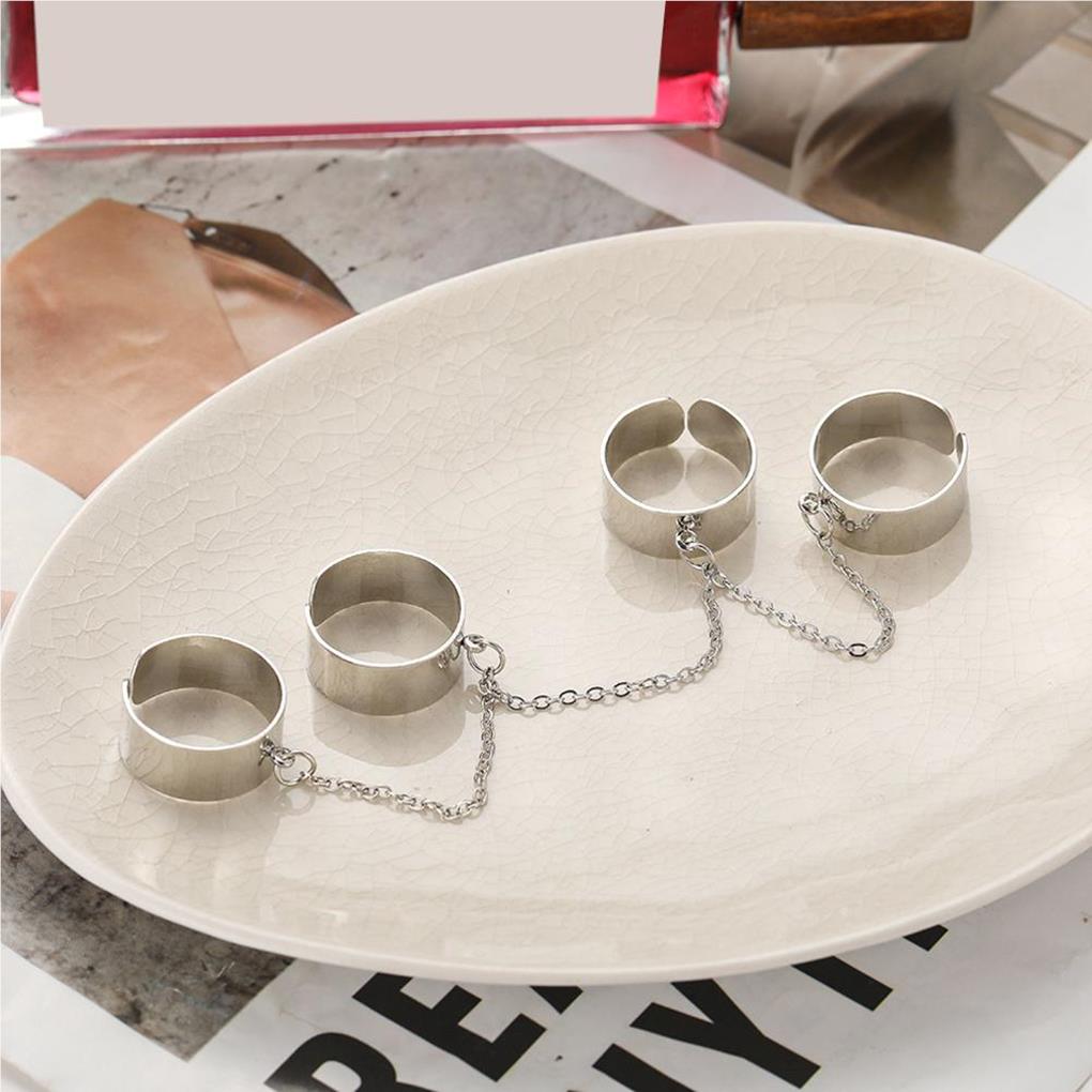 Punk Opening Ring Cool Hiphop Fashion Party Beach Work Date Wedding Bride Trendy Decoration Street Jewelry for Women Man