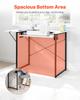 VEVOR Sewing Table, Multipurpose Sewing Machine Table with Foldable Side Shelf, Adjustable Shelf, Steel Legs, Computer Desk for Home, Fashion Studio