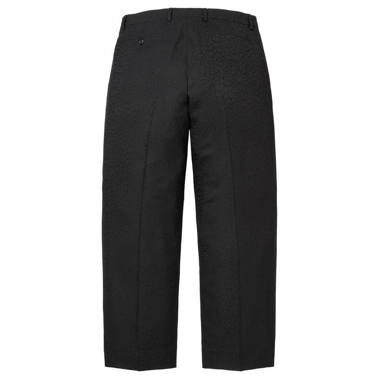 Supreme Leopard Wool Trouser Black