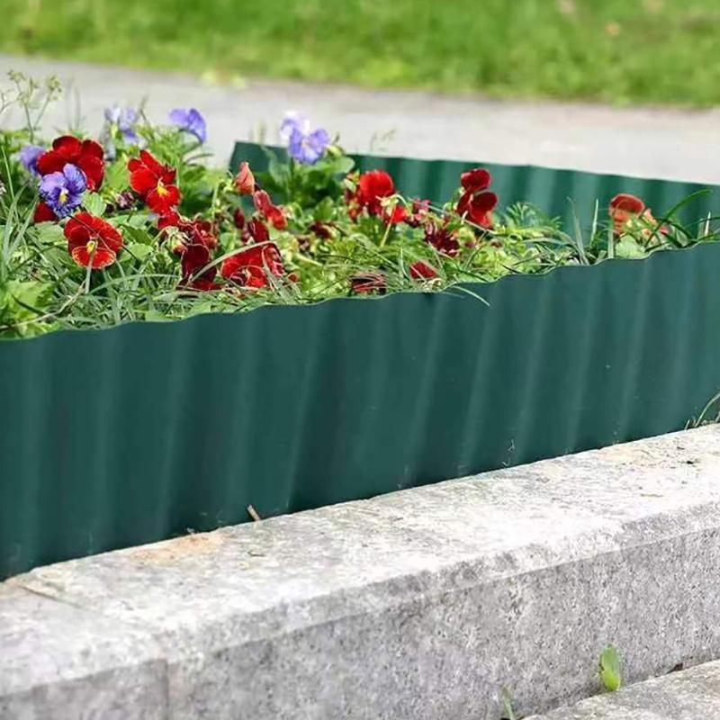 Gartenzaun, flexibel, zufälliges Zuschneiden, gewelltes Design gegen eindringendes Unkraut, Garteneinfassung, Gartendeko