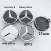 4Pcs 75mm Car Wheel Center Logo Hub Cap For Mercedes Benz C207 C218 A207 C117 CLA CLS E Class W212 S212 X166 W176 W205 W246