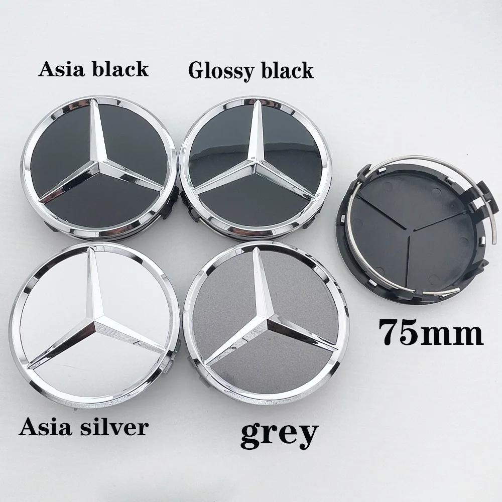 4Pcs 75mm Car Wheel Center Logo Hub Cap For Mercedes Benz C207 C218 A207 C117 CLA CLS E Class W212 S212 X166 W176 W205 W246