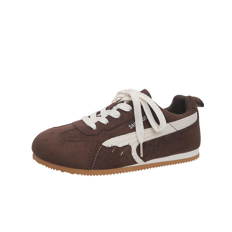 Comfortable German Training Shoes Forrest Gump Shoes Little White Shoes Women's 2025 New Korean Version Casual Board Shoes Flat Student Sports Sho
