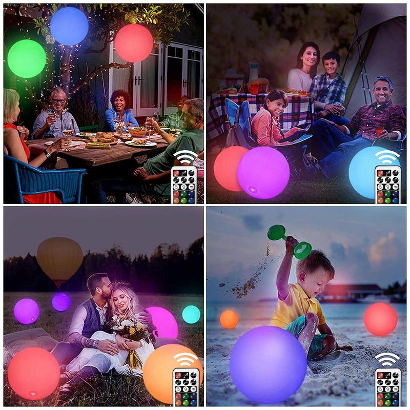 13 Color Illuminated Jumbo Beach Ball Illuminated Jumbo Inflatable Ball With Remote Control Glow In The Dark Light Up Balls For