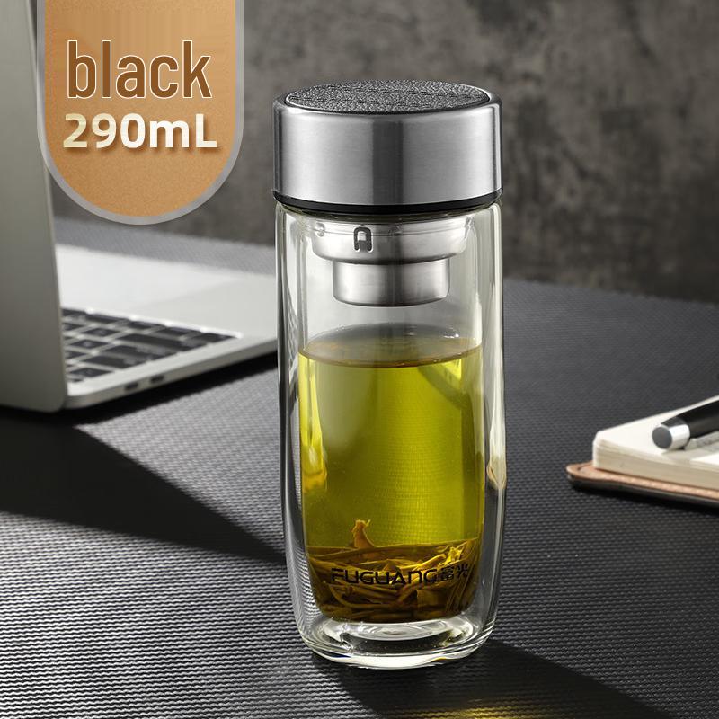 Fuguang Double-Layer Glass Tea Infuser Cup