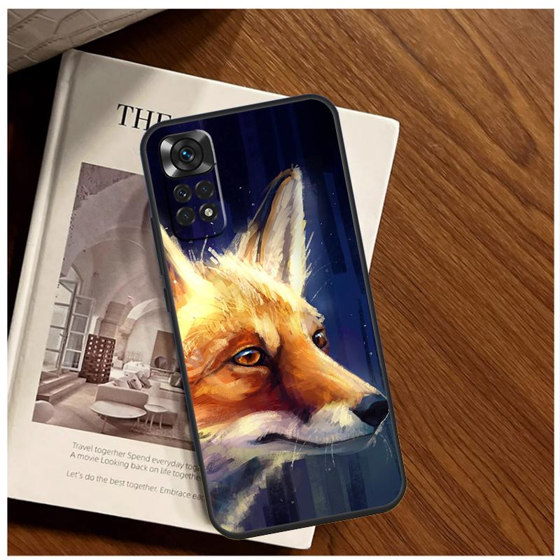 Aquarellmalerei Der Fuchs Hülle Für Xiaomi Redmi 13C 12 C 10C 9C Redmi Note 13 Pro 9 10 11 12 Pro 9S 10S 11S 12S Abdeckung
