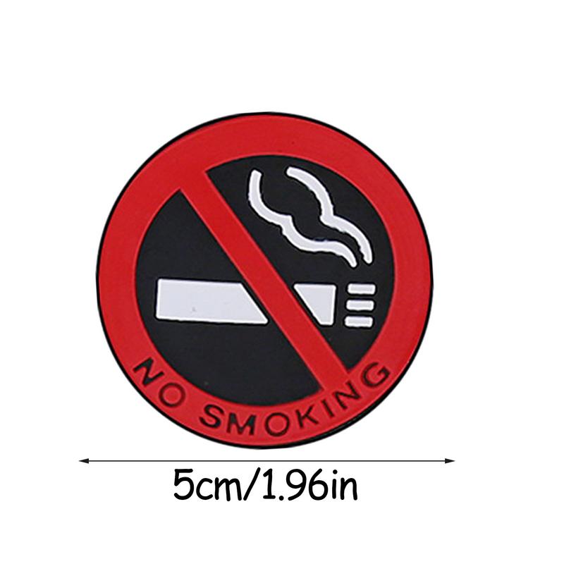 Car Stickers Silicone Styling Round Red Sign Decal Universal Auto Motorcycle Wall Interior Accessories