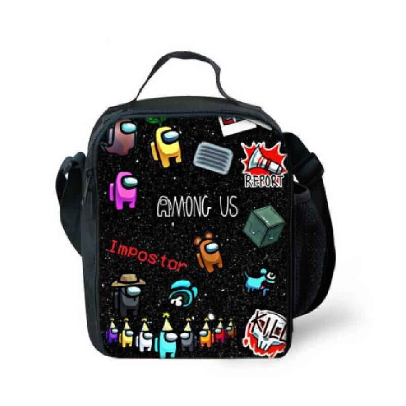 Stilvolles und lustiges dreiteiliges Rucksack-Set für Kinder mit geometrischen Mustern