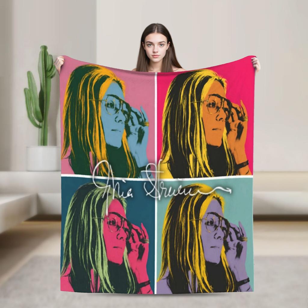 RIP Gloria Steinem Accessories Blanket Soft Fleece Throw Blanket Relax Plush Thin Quilt