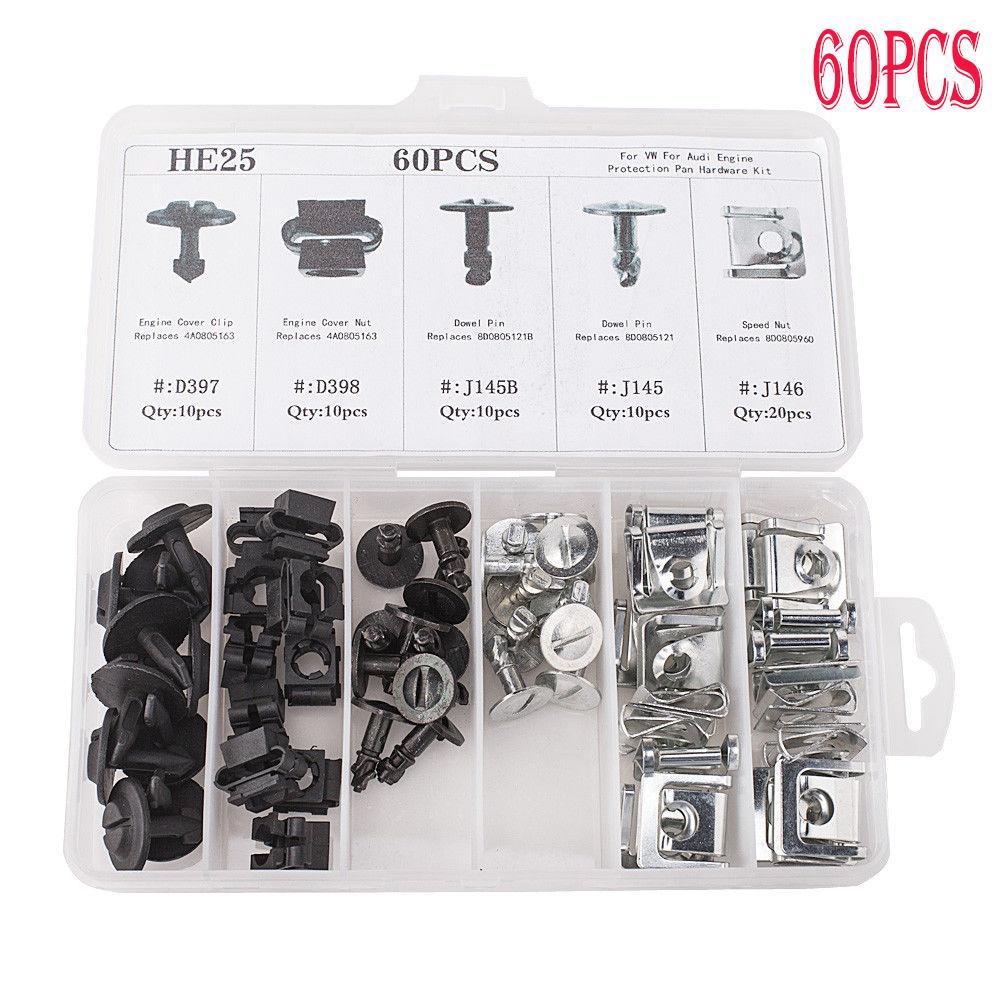 10 x VOLKSWAGEN AUDI SCREW RIVET 8mm LIGHT GREY