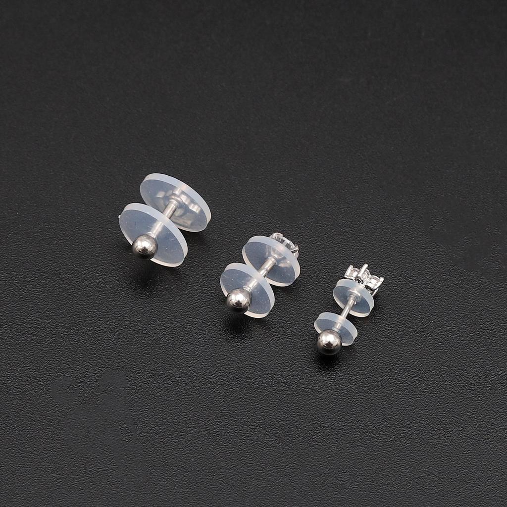 6-50Pcs Silicone Transparent Environmentally Friendly Ear Pads Ear Accessories