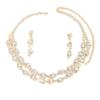 High-End Luxury Rhinestone Bridal Necklace & Earring Set