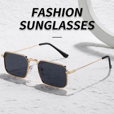Fashion Trend Metal Sunglass Luxury Designer Sunglasses Square Frame Men Sunglasses Steam Punk Sun Glasses Women Gafas