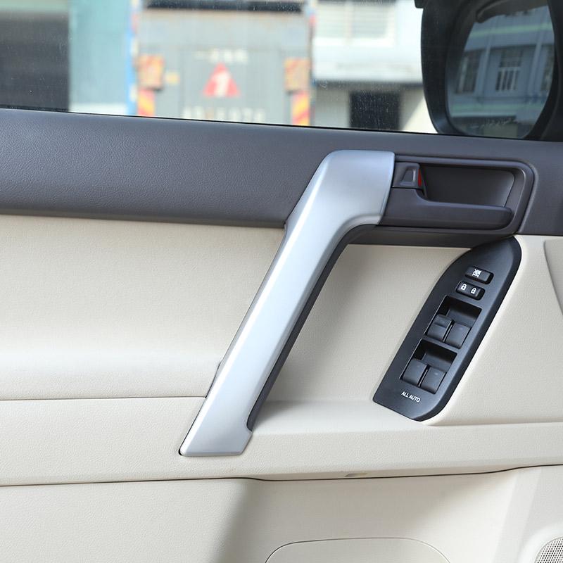 ABS Matte Black For Toyota Land Cruiser Prado FJ150 150 2010-2018 Car Interior Door Armrest Protector Cover Sticker Accessories