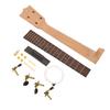 Ukulele Hals Set Ukulele Hals Palisander Griffbrett Saitenwirbel und Steg Set für Handarbeit
