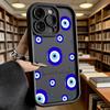 Glossy Evil Eye with Butterflies Soft TPU Phone Case for iPhone 17 16 15 14 13 12 11 Pro Max Plus Shockproof Anti-Slip Cover