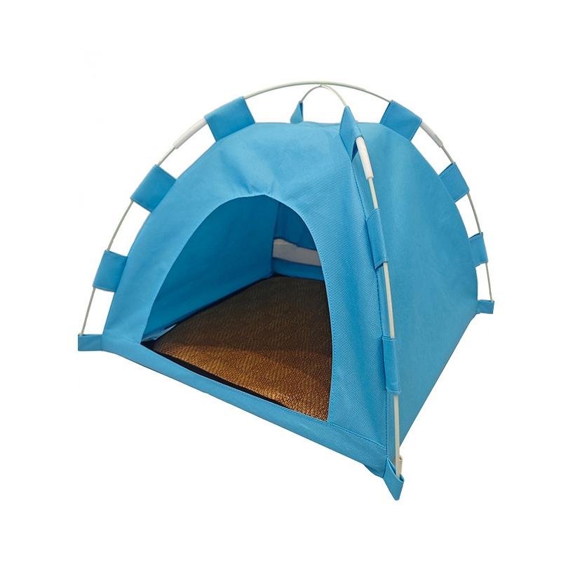 

Cat Tent Bed Waterproof Portable House Outdoor Pet Warm Cushions Furniture Sofa Basket Winter Beds Kitten Sleeping Nest Tents 35x35x30cm синий