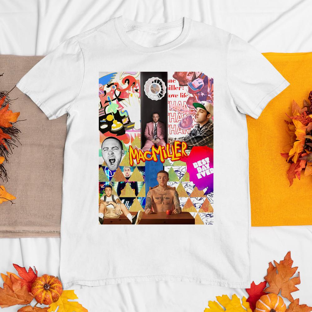 

Mac Miller Photo Collage Special Graphic 4 White Unisex S234XL TShirt Unisex T-Shirt S
