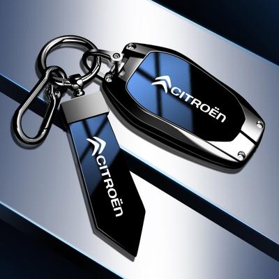 Zinc Alloy High-end Car Key Cover For C1 C2 C3 C4 C5 C6 VTS Xsara C-Crosser Berlingo Jumpy Key Bag Keychain Accessories