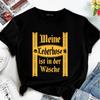 BIER TAG Mode Mädchen T-shirt Lose Y2K Einfache Kunst Schwarz T Shirt Frauen Kleidung Oversize Kurzarm Streetwear Druck Design