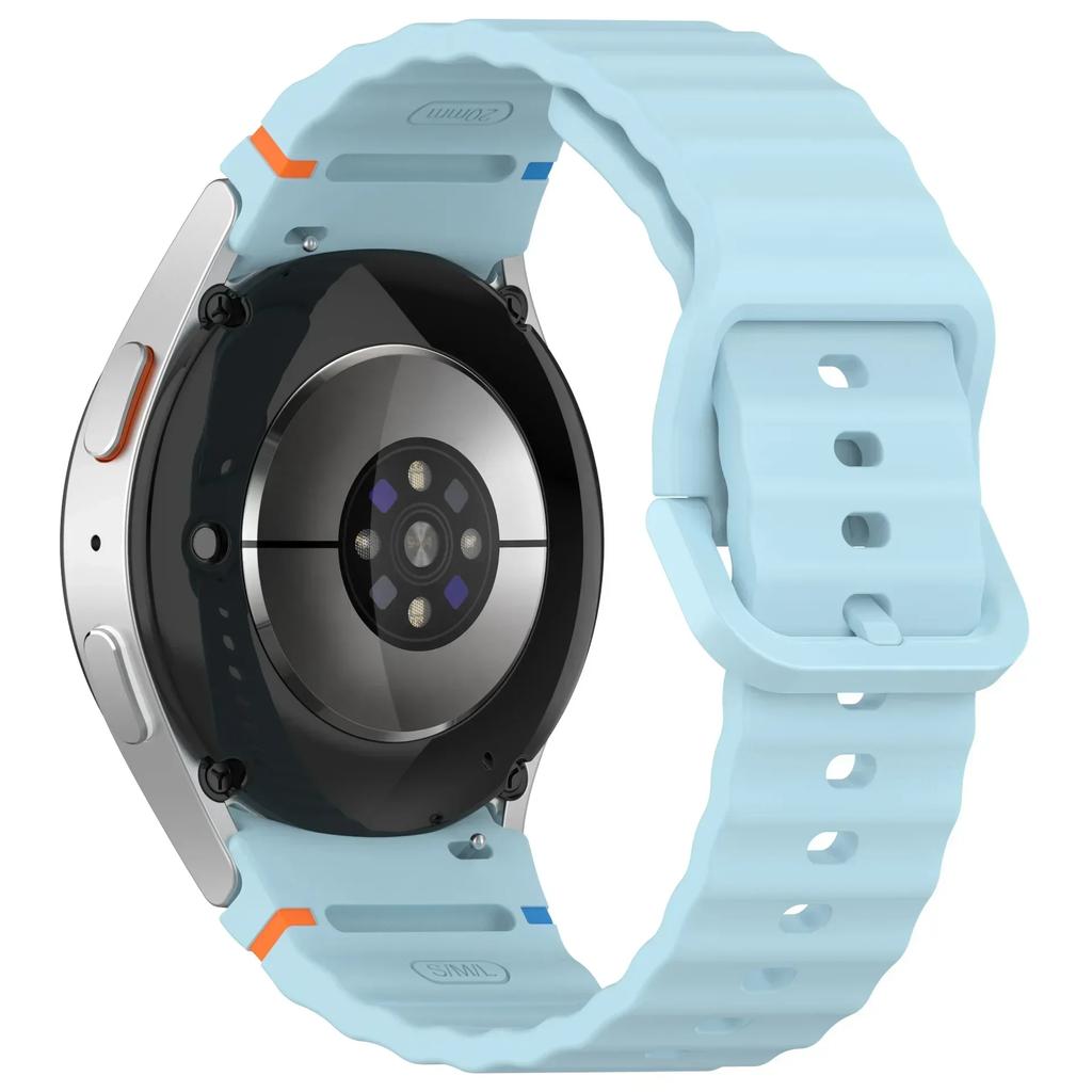Silicone Strap for Samsung Galaxy 7 FE 6 5 4 40mm 40mm/6 Classic/5 pro 45mm 47mm 43mm No Gaps Bracelet for Watch 7 6 Accessories
