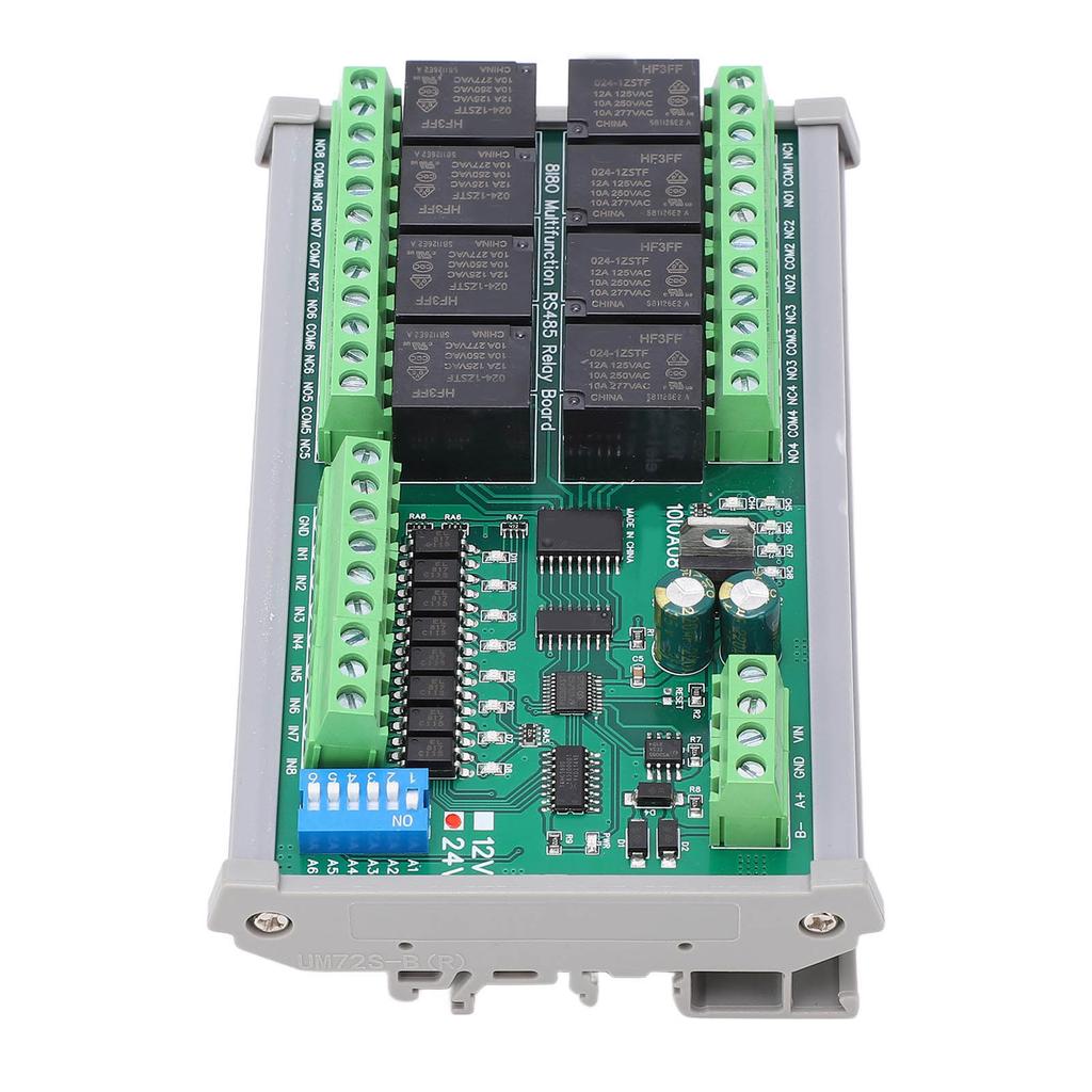 8 Channel Relay Module Board Household Appliance Control Relay Board DC24V RTU RS485