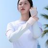 Pulling Rope Ice Silk Arm Sleeves Gradient Color Cycling Arm Cover Sunscreen Arm Sleeves  Ladies